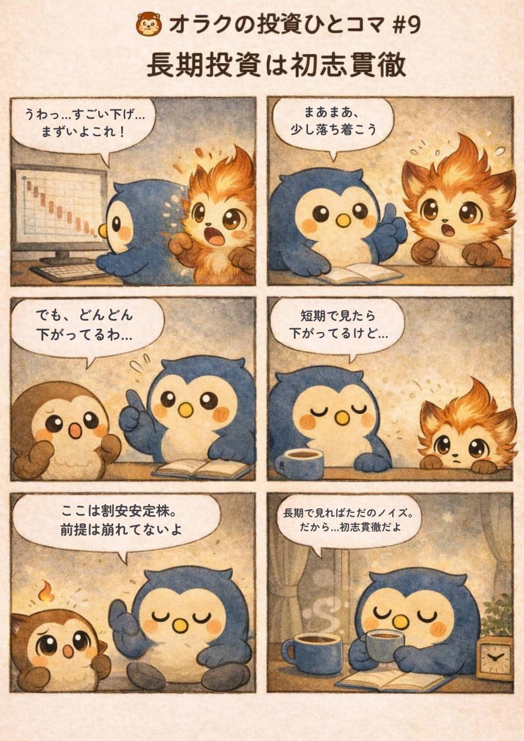 オラクの相投資ひとコマ#9長期投資で大切な心構え
