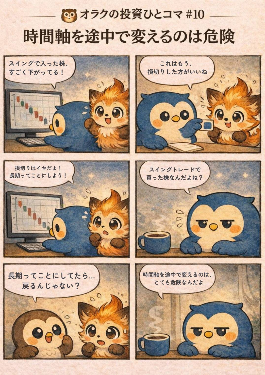 オラクの相投資ひとコマ#10 時間軸を途中で変えるのはなぜ危険？
